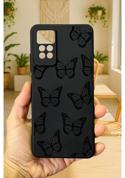 Redmi Note 11PRO/NOTE 12PRO4G Silikon Siyah Kelebekli Darbe Emici Klasik Korumalı Rubber Kılıf fiyatları