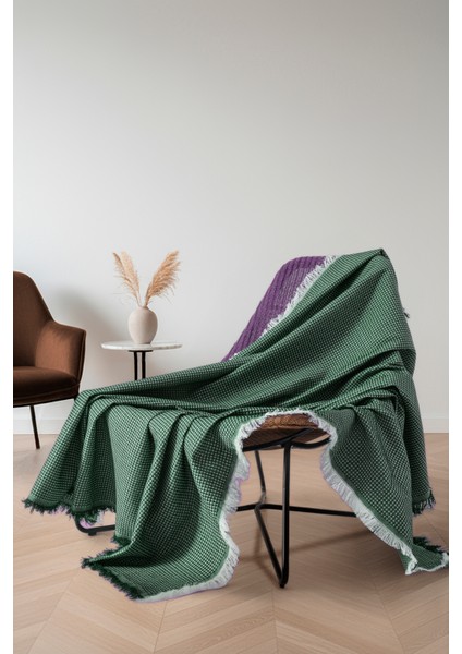 Pamuklu Koltuk Şalı 170X170 cm – Saçaklı Tv Battaniyesi & Tekli Koltuk Örtüsü fiyatları