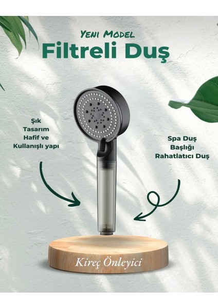 Filtreli Kireç Arındırıcı Yeni Turbo Fonksiyonlu Duş Banyo Başlığı indirimleri