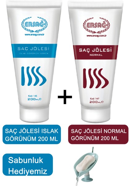 Saç Jölesi Islak ve Normal Görünüm - Sabunluk Hediyemiz 147.145-24