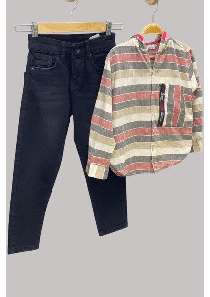 Mojo Erkek Çocuk 1-12 Yaş Taşlamalı Kot Pantolon 486 Siyah