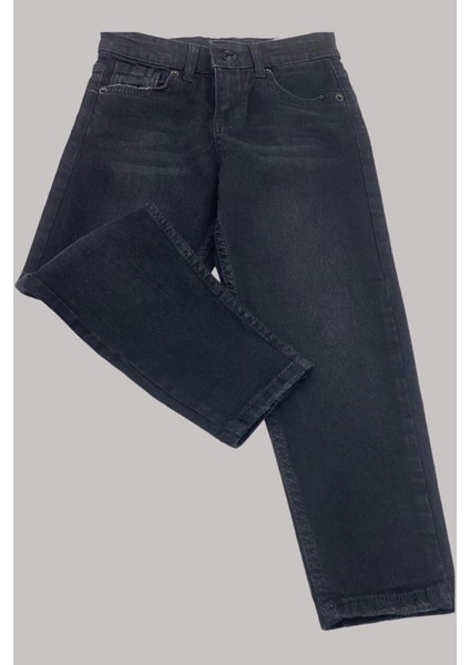 Mojo Erkek Çocuk 1-12 Yaş Taşlamalı Kot Pantolon 486 Siyah