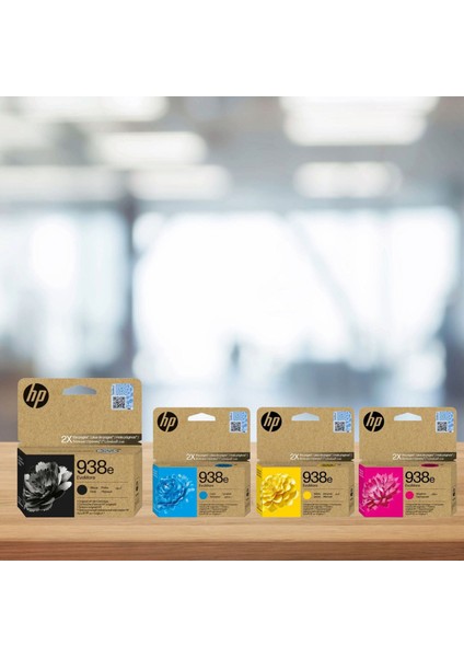 938E / 938 Yüksek Kapasiteli Orijinal Kartuş 4'lü Set 9720 / 9730