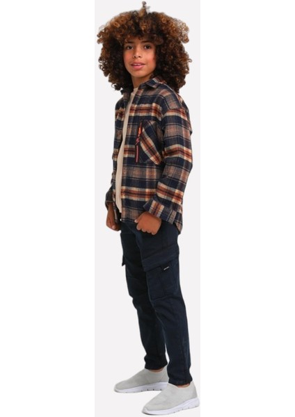 Erkek Çocuk 4-14 Yaş Cep Detaylı Ultra Esnek Pantolon 23014 Lacivert fırsatları