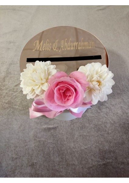 Takı Kutusu Özel Tasarım Düğünde Para Toplama Kutusu, Kırgım Kutusu Pembe