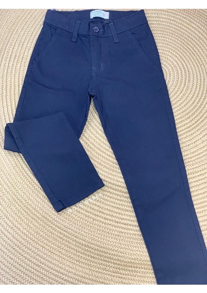 Erkek Çocuk 5-14 Yaş Kanvas Pantolon 5037 Lacivert