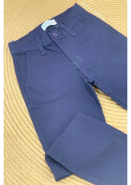 Erkek Çocuk 5-14 Yaş Kanvas Pantolon 5037 Lacivert indirimleri