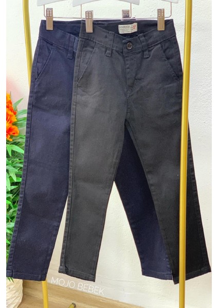 Erkek Çocuk 5-14 Yaş Kanvas Pantolon 5037 Lacivert