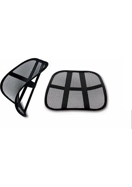 Fileli Ortopedik Oto Bel Sırt Destek Minderi Ayarlanabilir Terletmeyn Ofis Koltuk Bel Dayama Filesi