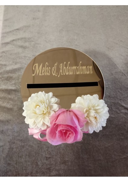 Takı Kutusu Özel Tasarım Düğünde Para Toplama Kutusu, Kırgım Kutusu Pembe