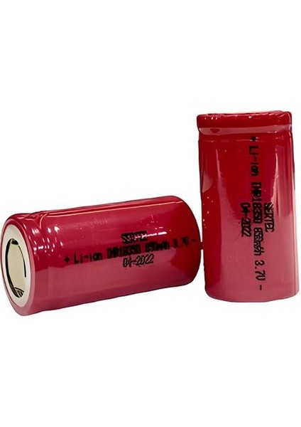 18350 3.7V 850 Mah Li-Ion Şarjlı Pil - 1c