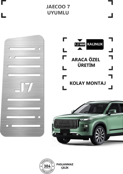 Jaecoo 7 Ayak Dinlendirme Pedalı Krom Ayak Dayama Pedalı