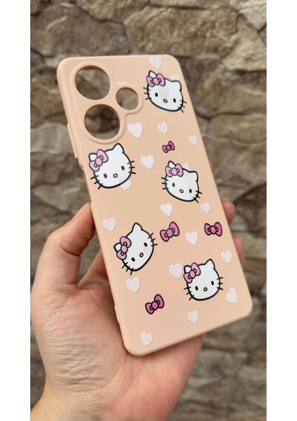 Infinix Hot 30 Uyumlu Hello Kity Silikon Darbe Emici Klasik Korumalı Rubber Kılıf modelleri