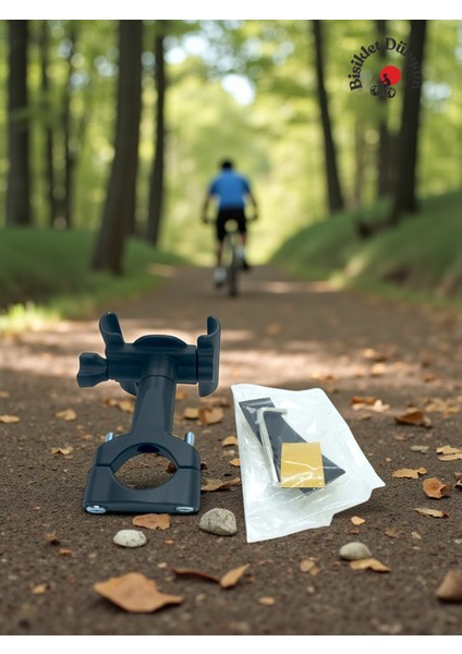 360° Dönebilen Bisiklet & Scooter Telefon Tutucu Mat Siyah modelleri