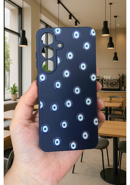 Samsung Galaxy M34 - Nazar Boncuk Desenli Silikon Darbe Emici Klasik Korumalı Rubber Kılıf fiyatları