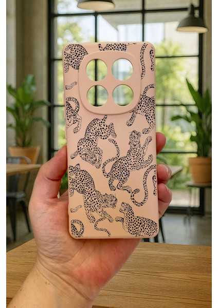 Xiaomi Redmi Note 14 Pro 4g -Leopar Desenli Silikon Darbe Emici Klasik Korumalı Rubber Kılıf fiyatları