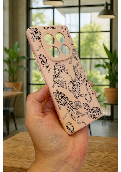 Xiaomi Redmi Note 14 Pro 4g -Leopar Desenli Silikon Darbe Emici Klasik Korumalı Rubber Kılıf modelleri