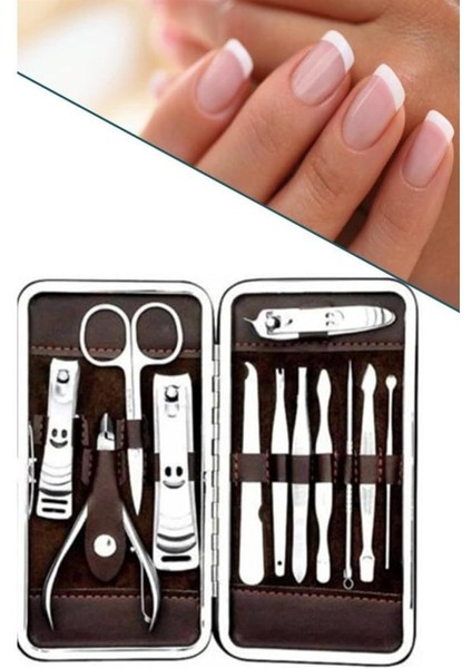 Tırnak Bakım Seti Tırnak Düzeltme Batık 12 Parça Çanta Tipi Manikür Pedikür - T002G595-Z38 indirimleri