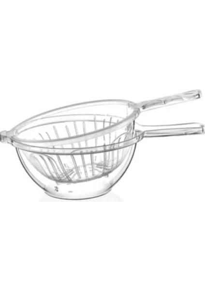 Katlı Şeffaf Süzgeç – Sebze, Meyve ve Makarnalar Için fiyatları