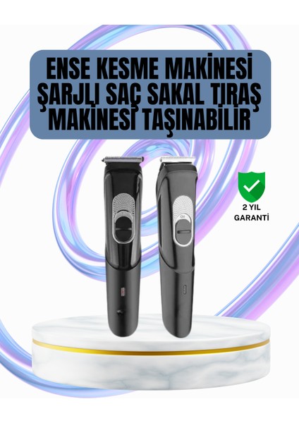 Ergonomik Tasarımlı 3 Taraklı Profesyonel Şarjlı Saç Sakal Tıraş Makinesi - M820R805-K33820