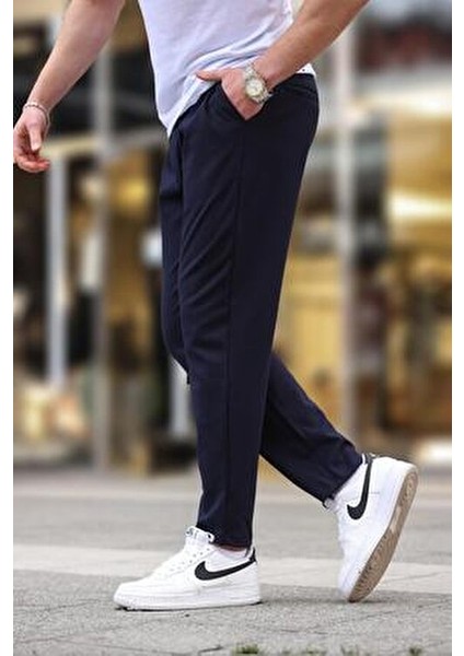 Lacivert Pantolon Erkekler İçin Cepli Dokuma Kumaş 65% Pamuk 6531 indirimleri