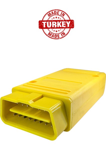 Obd2 Konnektörü Obd2 Adaptörü Obd Erkek Fiş Boş Kutu + Sarı