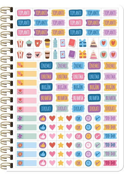 Keskin 2026-A5 Spr.sert Kp.haftalık Ajanda - Açelya modelleri