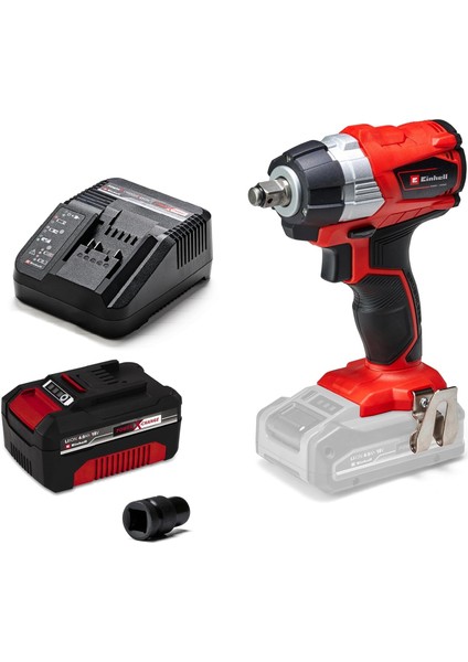 Te-Cw 18 Li Bl - Solo, Kömürsüz Akülü Darbeli Somun Sıkma ve Einhell 18V 4,0 Ah Pxc Starter