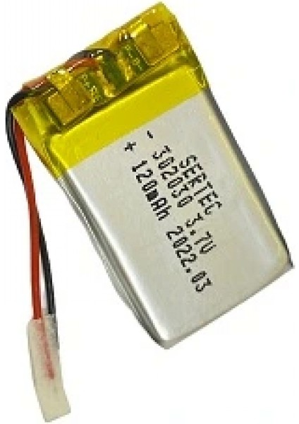 302030 3.7V 120 Mah Li-Polymer Pil DEVRELI/1.5A