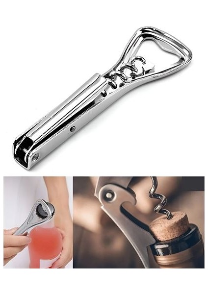 Turktirbuşon ve Şişe Açacağı Paslanmaz Çelik - M987K822-R76987