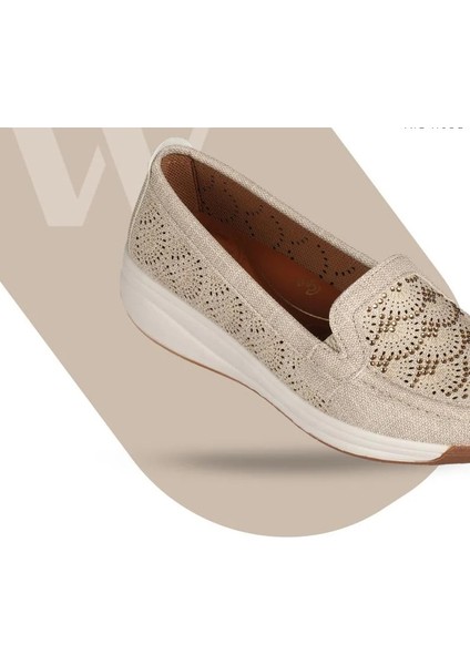 Wanetti Damla Taş Detaylı Günlük Kadın Ayakkabı Bej fırsatları