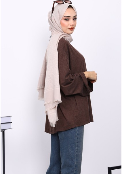 Kahverengi Yarım Balıkçı Yaka Bluz fırsatları