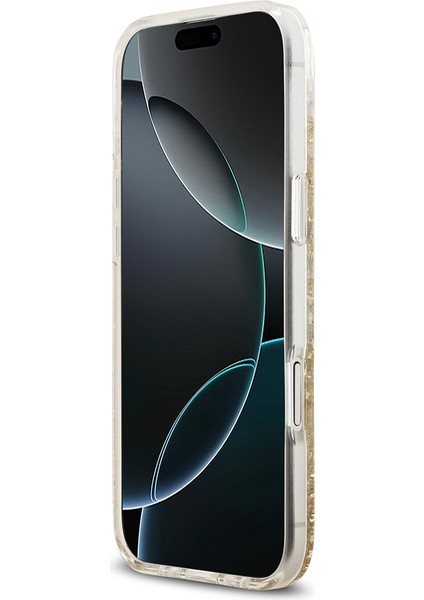 iPhone 17 Air Uyumlu Kılıf Guess Lisanslı M-Safe Şarj Özellikli Transparan Resin Bottom Kapak Gold indirimleri