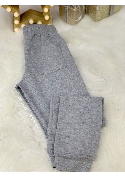 Erkek Çocuk Cepli Eşofman Altı 0067 Gri modelleri