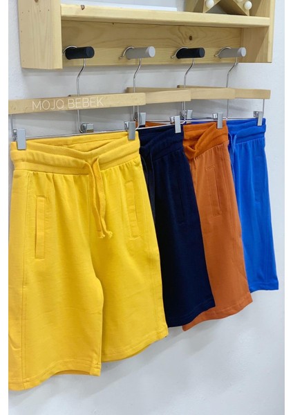 Erkek Çocuk 3-14 Yaş %100 Pamuk Penye Şort 4054 Lacivert fırsatları