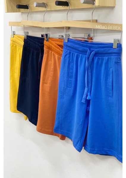 Erkek Çocuk 3-14 Yaş %100 Pamuk Penye Şort 4054 Kiremit fırsatları