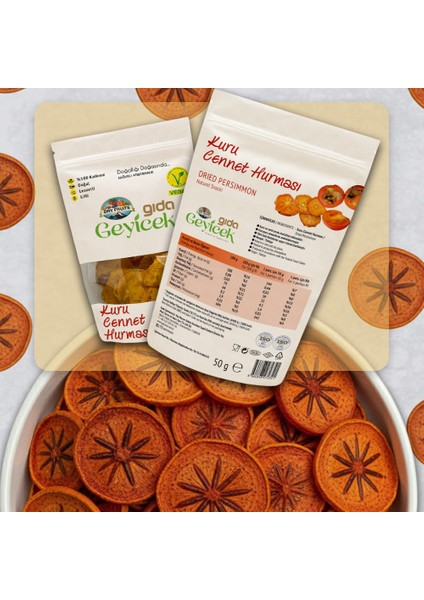 Kurutulmuş Cennet Hurması 50 gr indirimleri