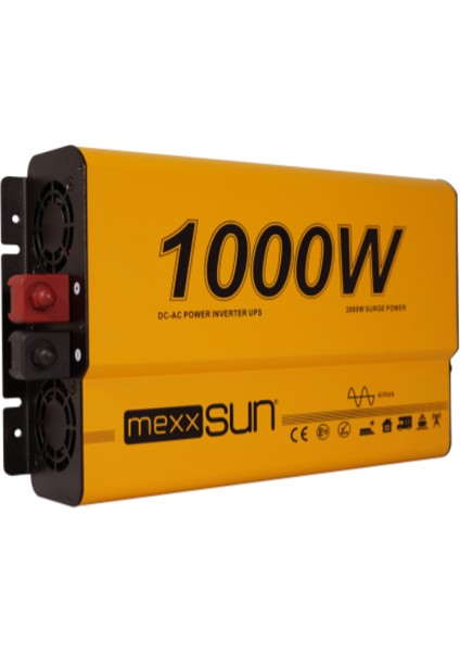 12 Volt 1000 Watt 1 Kw Ups Şarjlı Tam Sinüs Inverter - Invertor 220 Volt Çevirici fiyatları