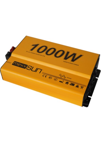 12 Volt 1000 Watt 1 Kw Ups Şarjlı Tam Sinüs Inverter - Invertor 220 Volt Çevirici indirimleri