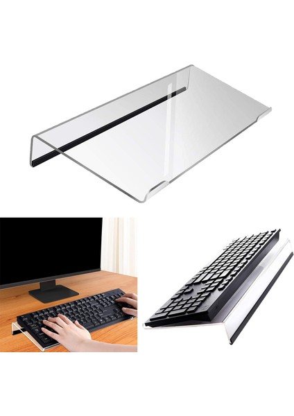 Tılt Pc Klavye Standı Yükseltici Akrilik Klavye Klavye Mini Bilgisayar Klavye Stand Kullanım Için (Yurt Dışından) fiyatları