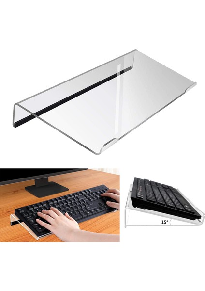 Tılt Pc Klavye Standı Yükseltici Akrilik Klavye Klavye Mini Bilgisayar Klavye Stand Kullanım Için (Yurt Dışından) fırsatları