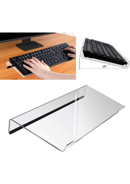 Tılt Pc Klavye Standı Yükseltici Akrilik Klavye Klavye Mini Bilgisayar Klavye Stand Kullanım Için (Yurt Dışından) indirimleri