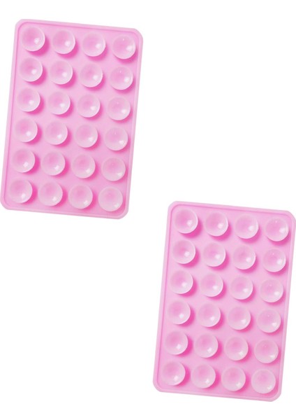 2pcs Silikon Emme Telefon Kılıfı Yapıştırıcı Montaj Telefon Aksesuarları Handfree Pink (Yurt Dışından) fiyatları