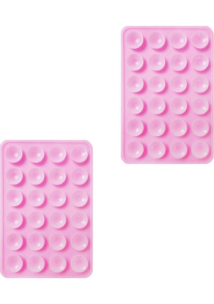 2pcs Silikon Emme Telefon Kılıfı Yapıştırıcı Montaj Telefon Aksesuarları Handfree Pink (Yurt Dışından) fırsatları