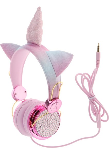 Unicorn Karikatür Rhinestones Glitter Çocuklar Için 1 Kablolu Ik (Yurt Dışından) modelleri