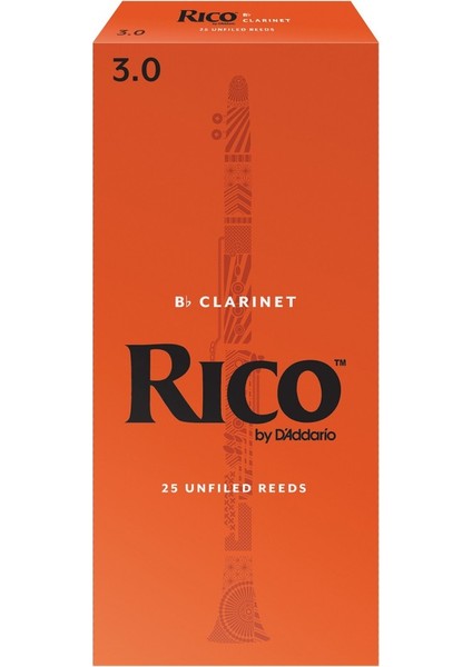 Rico RCA2530 Sib Klarnet Kamışı (25 Li Kutu) No:2