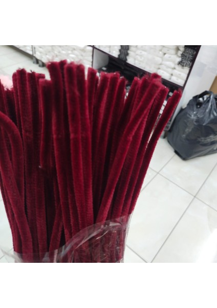 30 cm A079 Kod Şönil 🌺😊tüylü Hobi Çubuğu 100 Lü Paket fiyatları