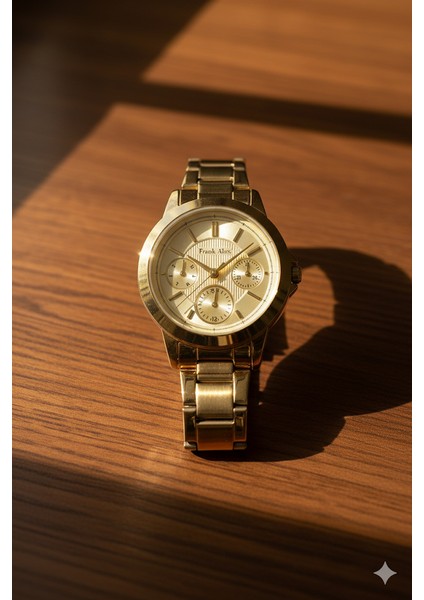 Kadın Kol Saati Altın Renk, Altın Kadran - Şık Metal Kordon, 2 Yıl Garantili fiyatları