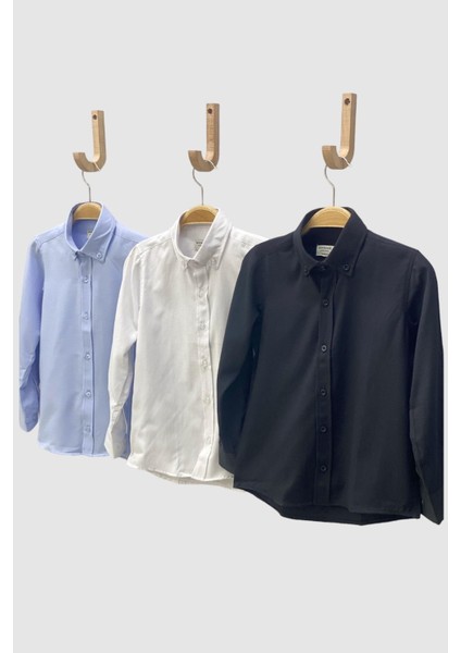 Mojo Erkek Çocuk Yakası Düğmeli Gömlek 1001235 Mavi