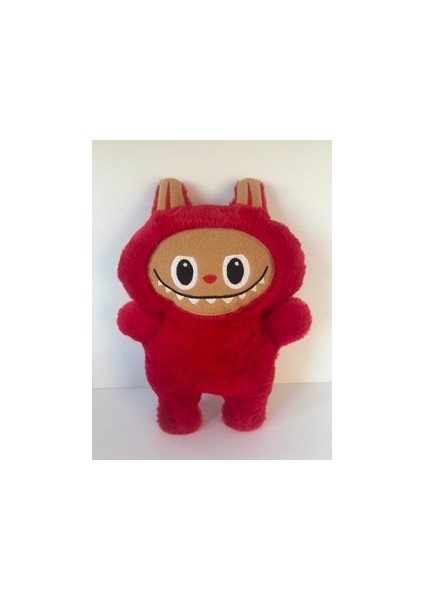 Labubu Peluş Yastık 35 cm Kahverengi